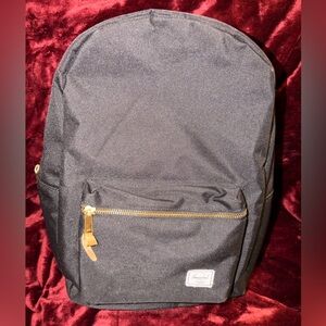 Herschel Supply Company Black Backpack with Gold Accents
